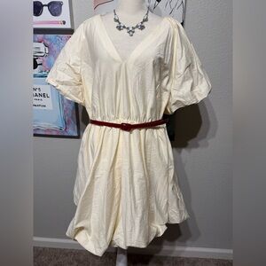 Cream bubble Dress
